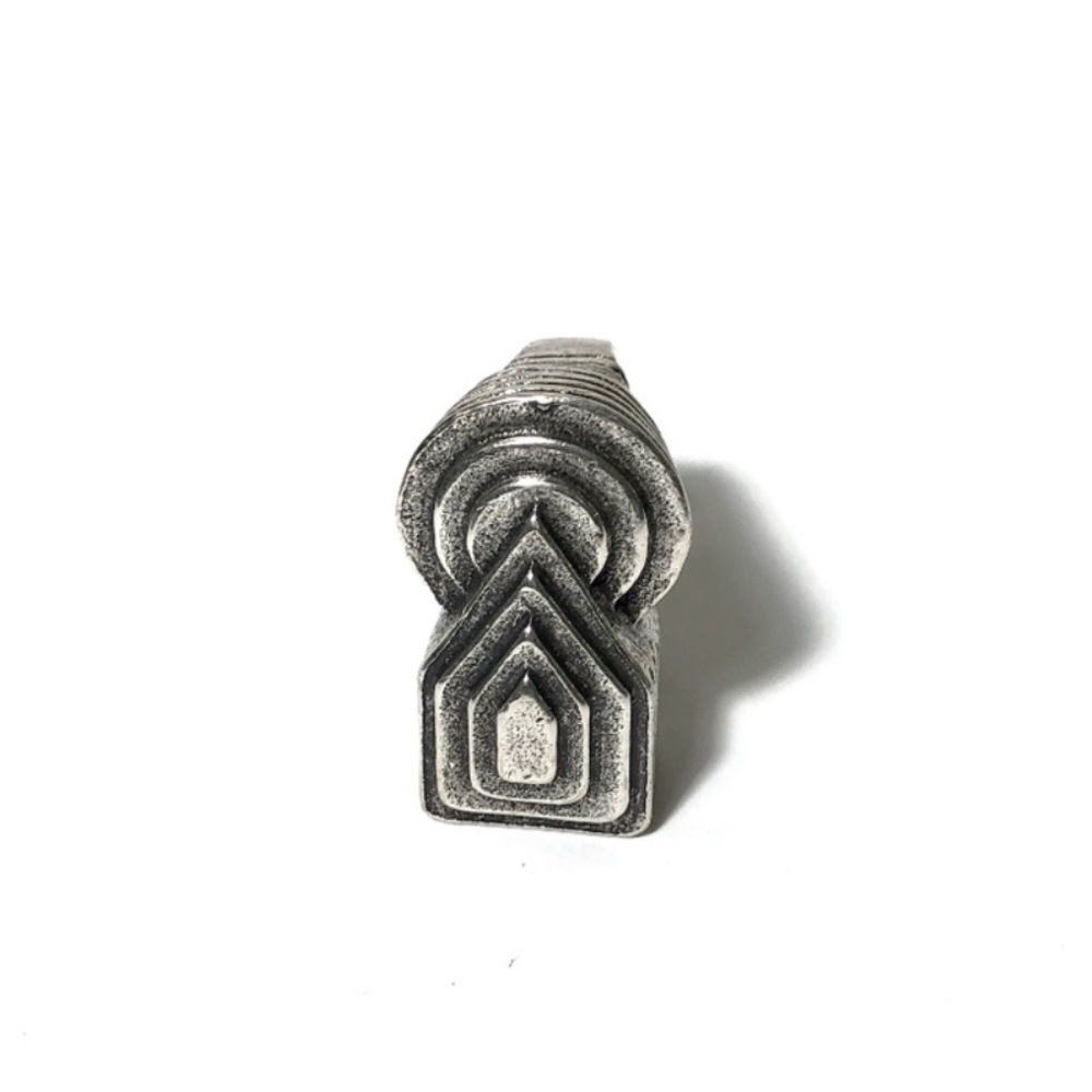LOW LUV x Erin Wasson antiqued silver *Deco* boho statement ring 6 - Picture 2 of 7